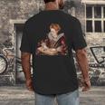 Elizabeth I Reading A Book Men's Back Print T-Shirt