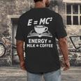 EMC2 Energy Milk x Coffee Science Book Math Lover Men's Back Print T-Shirt