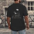 Emily Dickinson Reading A Book Men's Back Print T-Shirt Emily Dickinson Reading A Book Men's Back Print T-Shirt
