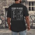 Enemies To Lovers Morally Grey Book Lover Romantasy Bookish Men's Back Print T-Shirt