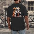 English Bulldog Reading a Book Dog For Men Women Girls Kids Men's Back Print T-Shirt English Bulldog Reading a Book Dog For Men Women Girls Kids Men's Back Print T-Shirt
