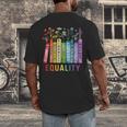 Equality Books Peace Love Compassion LGBT Gay Lesbian Pride Men's Back Print T-Shirt