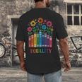 Equality Love Peace Compassion Books Protest Women Girls Kid Men's Back Print T-Shirt