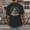 Existential Crisis Club Lifetime Member Skull And Books Men's Back Print T-Shirt Existential Crisis Club Lifetime Member Skull And Books Men's Back Print T-Shirt