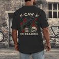 F-CAW-F I'm Reading Crow Book Lover Introvert Meme Men's Back Print T-Shirt F-CAW-F I'm Reading Crow Book Lover Introvert Meme Men's Back Print T-Shirt
