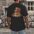 Fall Book Vintage Turkey Thanksgiving Reading Book Lovers Men's Back Print T-Shirt Fall Book Vintage Turkey Thanksgiving Reading Book Lovers Men's Back Print T-Shirt