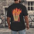 Flames And Lighter Costume For Matchbook Lovers Men's Back Print T-Shirt