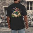 Floral Book Bloom Wildflowers Literature Nature Fantasy Men's Back Print T-Shirt