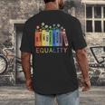 Floral Book Equality Human Rights Social Justice Peace Love Men's Back Print T-Shirt Floral Book Equality Human Rights Social Justice Peace Love Men's Back Print T-Shirt