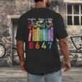 Floral Foxglove Daisy Tulip 8647 Books Lover Blooming Flower Men's Back Print T-Shirt Floral Foxglove Daisy Tulip 8647 Books Lover Blooming Flower Men's Back Print T-Shirt