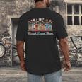 Flourish Dream Thrive Floral Books For Book Lovers Men's Back Print T-Shirt