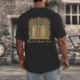 Flourish Dream Thrive Resist 84 67 Book Reading Nature Lover Men's Back Print T-Shirt
