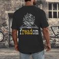 Freadom Freedom Read Banned Books Librarians Men's Back Print T-Shirt