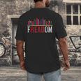 Freadom Shelf Read Reading Book Librarian Men Women Kids Men's Back Print T-Shirt