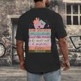 With Freedom Flowers Books And The Moon Men's Back Print T-Shirt