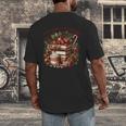 Fully Booked For Christmas Cozy Holiday Books Winter Reading Men's Back Print T-Shirt