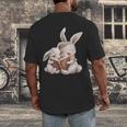 Funny Book Reading Quote For Women And Girls Rabbits Men's Back Print T-Shirt Funny Book Reading Quote For Women And Girls Rabbits Men's Back Print T-Shirt