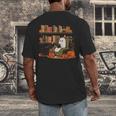 Ghost Library Reading Books Halloween Men Women Kids Men's Back Print T-Shirt Ghost Library Reading Books Halloween Men Women Kids Men's Back Print T-Shirt