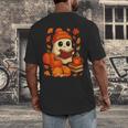 Ghost Reading Book Lovers Autumn Fall Halloween Men's Back Print T-Shirt Ghost Reading Book Lovers Autumn Fall Halloween Men's Back Print T-Shirt
