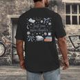 Girl Coquette Bow Just One More Chapter Book Bookish Reading Men's Back Print T-Shirt