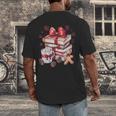 Girly Coquette Gingerbread Books And Hot Cocoa Cozy Season Men's Back Print T-Shirt