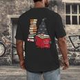 Gnome Read Reading Book Librarian Across America Women Kids Men's Back Print T-Shirt Gnome Read Reading Book Librarian Across America Women Kids Men's Back Print T-Shirt