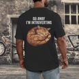 Go Away I'm Introverting Cat Introvert Men Women Girls Kids Men's Back Print T-Shirt Go Away I'm Introverting Cat Introvert Men Women Girls Kids Men's Back Print T-Shirt