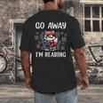 Go Away I'm Reading Book Reader Cute Fox Librarians Men's Back Print T-Shirt Go Away I'm Reading Book Reader Cute Fox Librarians Men's Back Print T-Shirt