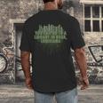 Go To a Library In Book Louisiana Pun LA Joke Baton Rouge Men's Back Print T-Shirt