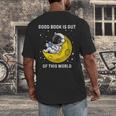Good Book Is Out Of This World Astronaut Read Book Bookworm Men's Back Print T-Shirt Good Book Is Out Of This World Astronaut Read Book Bookworm Men's Back Print T-Shirt