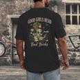 Good Girls Read Bad Books Vintage Skeleton Reader Men's Back Print T-Shirt Good Girls Read Bad Books Vintage Skeleton Reader Men's Back Print T-Shirt