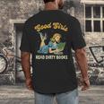 Good That Girls Read Dirty Books Smut Reader Book Romance Men's Back Print T-Shirt Good That Girls Read Dirty Books Smut Reader Book Romance Men's Back Print T-Shirt