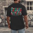 Groovy Christmas Most Likely To Read A Book On Christmas Men's Back Print T-Shirt Groovy Christmas Most Likely To Read A Book On Christmas Men's Back Print T-Shirt