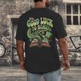 Groovy It's Good Luck To Read St Patrick's Day Book Lucky Men's Back Print T-Shirt Groovy It's Good Luck To Read St Patrick's Day Book Lucky Men's Back Print T-Shirt