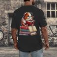 Guinea Pig Reading Books Matching Bookworm Readers Librarian Men's Back Print T-Shirt
