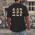 Halloween Ghost Book Lover Men's Back Print T-Shirt Halloween Ghost Book Lover Men's Back Print T-Shirt