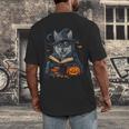 Halloween Girls Boys Cute Wolf Book Pumpkin Kids Halloween Men's Back Print T-Shirt Halloween Girls Boys Cute Wolf Book Pumpkin Kids Halloween Men's Back Print T-Shirt