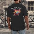 Happy Valentines Day To Myself Introvert Humor Men's Back Print T-Shirt