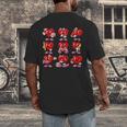 Heart Reading Books Valentine’s Day Girl And Boy Book Lovers Men's Back Print T-Shirt Heart Reading Books Valentine’s Day Girl And Boy Book Lovers Men's Back Print T-Shirt