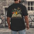 Helping Little Minds Grow Floral Book Education SPED Teacher Men's Back Print T-Shirt Helping Little Minds Grow Floral Book Education SPED Teacher Men's Back Print T-Shirt