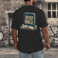 Holy Book Costume For Jesus And Bible Lovers Men's Back Print T-Shirt