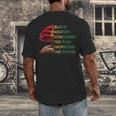Honoring Past Inspiring Future History Month Tree Book Men's Back Print T-Shirt Honoring Past Inspiring Future History Month Tree Book Men's Back Print T-Shirt