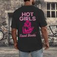 Hot Girls Read Books Cute Book Reader Women Men's Back Print T-Shirt Hot Girls Read Books Cute Book Reader Women Men's Back Print T-Shirt
