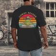Howdy Reader Frog Reading Book Vintage Men's Back Print T-Shirt