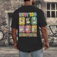 HUGvyn Happy 100 Days Of School Teacher Goose Preppy Books Men's Back Print T-Shirt