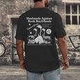 Husbands Against Book Boyfriends Book Boyfriends Club Men's Back Print T-Shirt