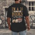 I'm A 10 But I Read Books All Night Bookworm Reader Reading Men's Back Print T-Shirt