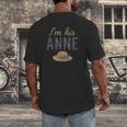 I'm His Anne Romantic Book Lover Vintage Men's Back Print T-Shirt I'm His Anne Romantic Book Lover Vintage Men's Back Print T-Shirt