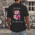 I'm With The Banned Books Bold Statement Against Censorshi Men's Back Print T-Shirt