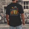 I'm With The Banned Banned Books Colorful Literary Fr Men's Back Print T-Shirt I'm With The Banned Banned Books Colorful Literary Fr Men's Back Print T-Shirt